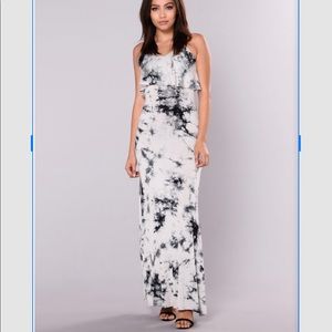 Beans new tie dyed halter summer dress